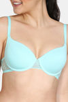 Zivame Beautiful Basics Padded Wired Medium Coverage T-Shirt Bra - Aruba Blue2 — thumbnail 5